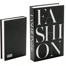 1pc Foldable Faux Book Decorative Object, Simple Design For Model Room Decoration Birthday - Multicolor - View 1