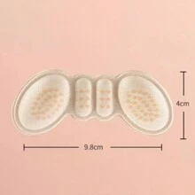 4d凝膠鞋跟襯墊,帶翼狀設計和膠貼鞋墊背面,高跟鞋防滑和緩解磨損的腳跟墊 - 米色 - 查看 7