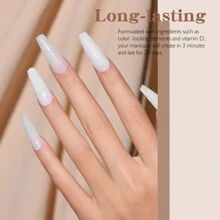 減壓美甲套件,4種颜色:“淡灰色,粉色,黑色,閃粉”減壓美甲粉起步套件,實用液體套裝,帶底膜活化劑,法式風格美甲套件,適用於 Diy 美容沙龍初學者,全面套裝,女性禮物 - 杏色 - 查看 7