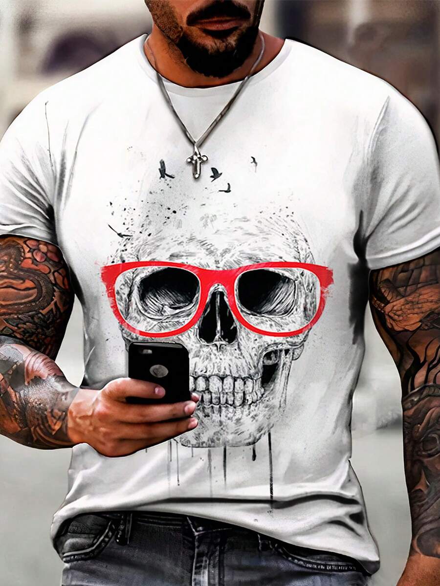 Men T-Shirts - 白色 - 查看 1