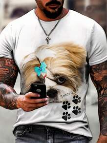 Men T-Shirts - 白色 - 查看 1