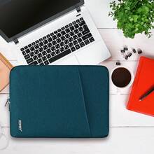 Funda para Laptop 13.3 15.6 pulgadas Impermeable Funda de Computadora Bolsa para portátil Portafolios para Laptop Hombres y Mujeres - Azul - Ver 7