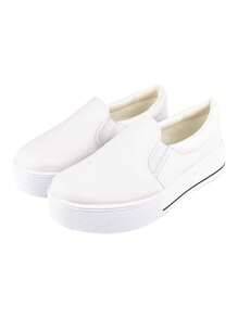 Women Wedge Sneakers - 白色 - 查看 3