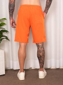 Men Shorts - Orange - View 2