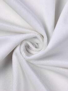 1pc Thickened Velvet Light Absorbing Background Cloth For Stage, Tablecloth, Sports Clothes, Sleepwear, Sofas - White - View 3