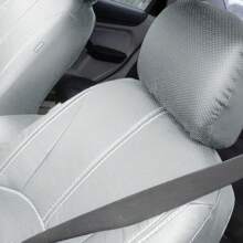 9pcs PU Leather Universal Car Seat Cover 5 Seats Waterproof Cushion,Car Seat Cover Full Set - 灰色 - 查看 3