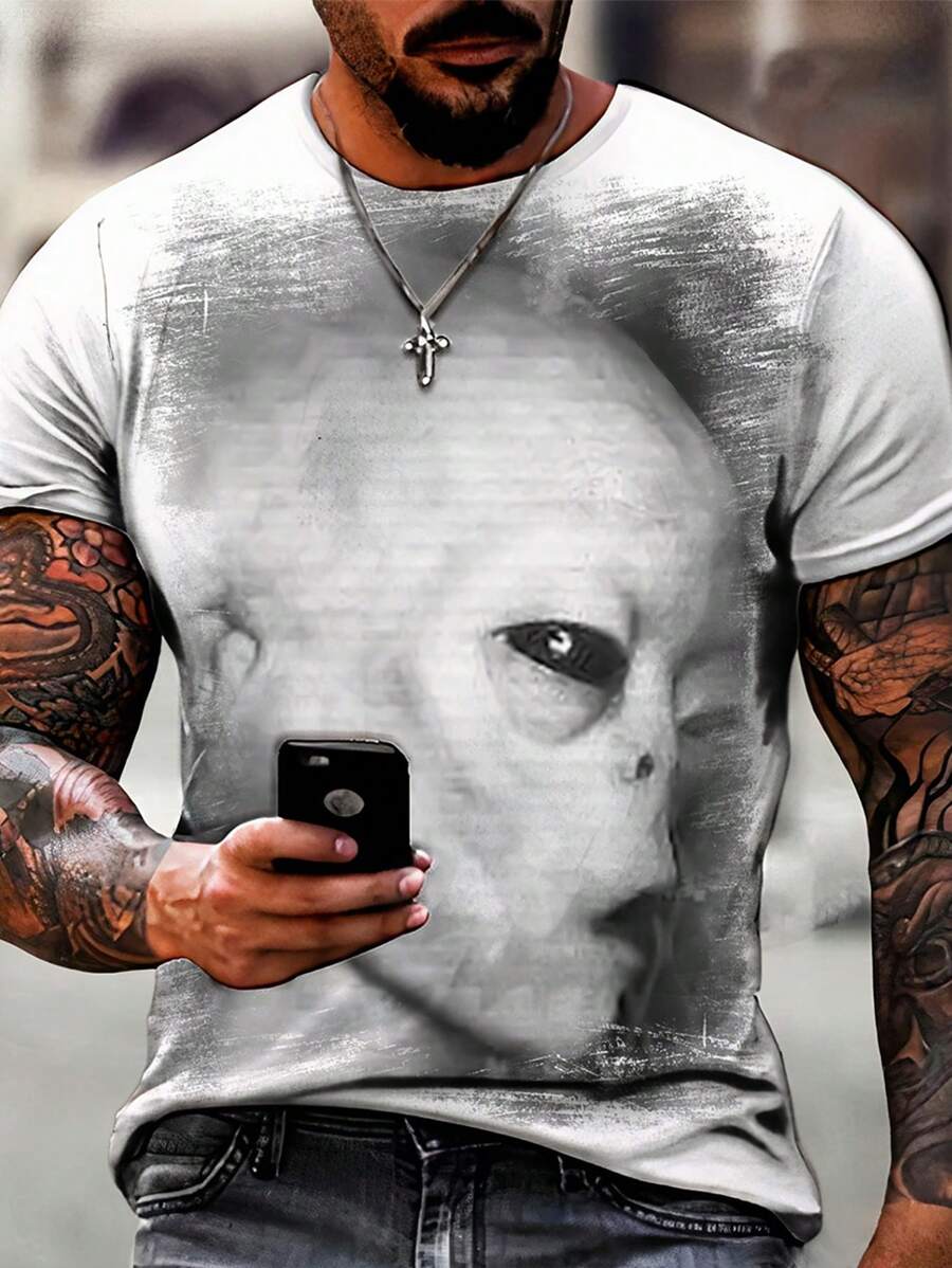 Men T-Shirts - White - View 1