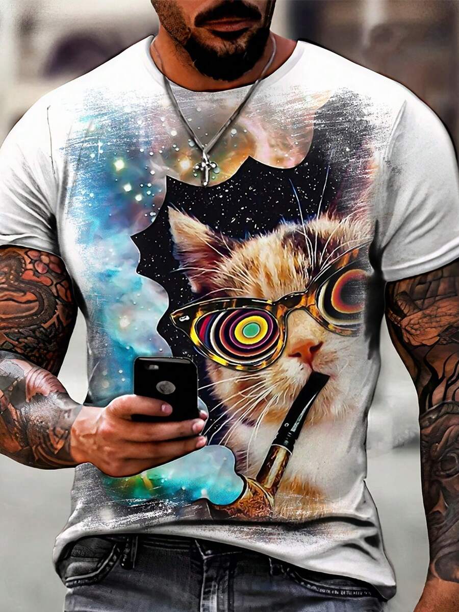 Men T-Shirts - 白色 - 查看 1