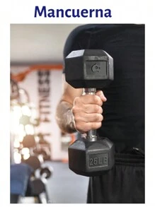 Bluelander Hexagonal Dumbbell, Weight For Home Exercise, Knurled Steel Handle And Rubber Cover. - màu đen - Xem 2