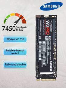 Samsung Unidade de Estado Sólido Samsung 990 PRO 1TB/2TB NVMe M.2 de Laptop/Desktop PCIe 4.0 SSD