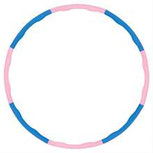 Hula Hoop Fitness Abdominal Muscle Exercise Padded Foldable, - pink+blue - View 1