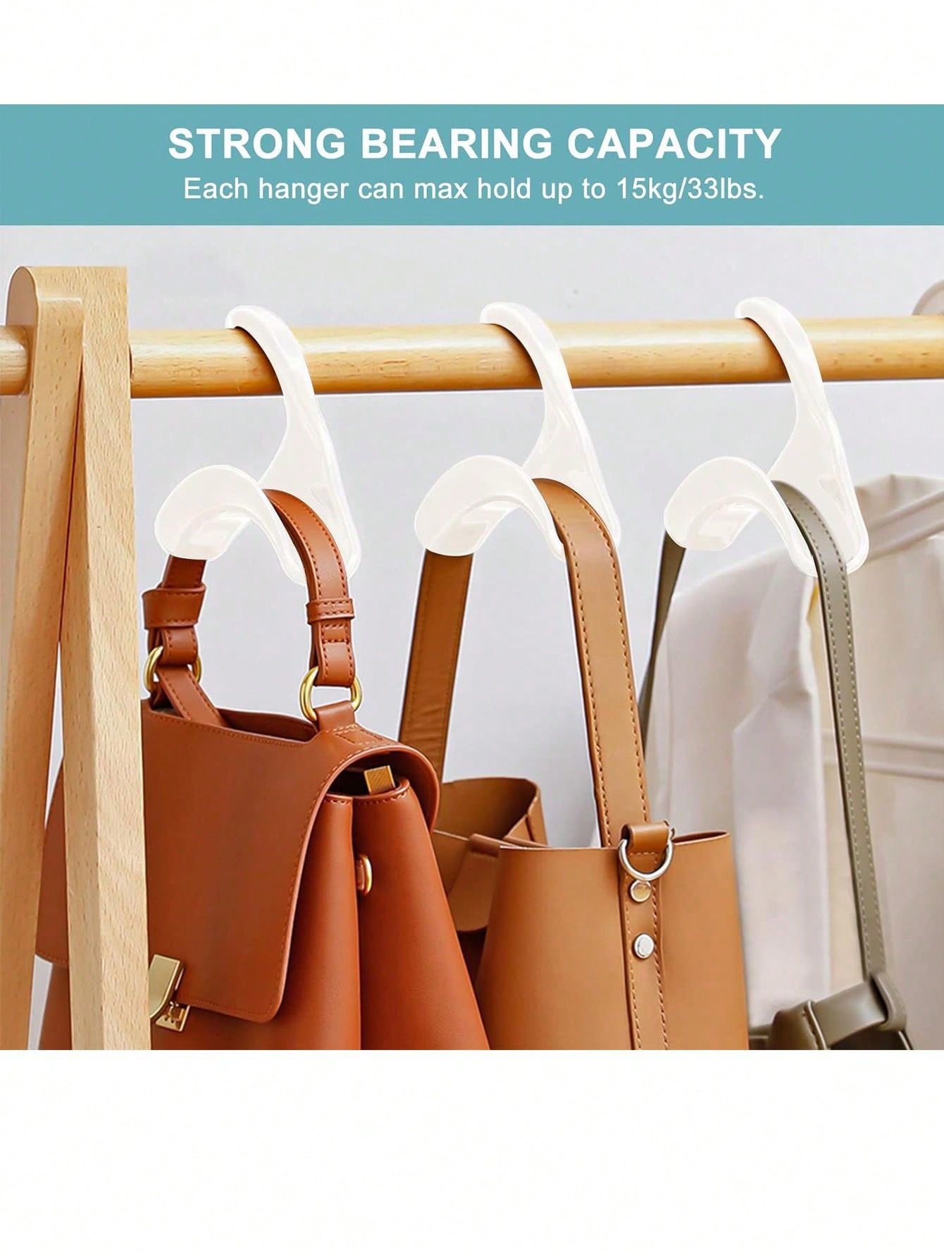10 PCS Purse Hanger For Closet Handbag Organizer Hooks For Hanging