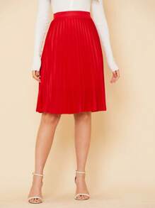 Women Skirts - Red - View 2