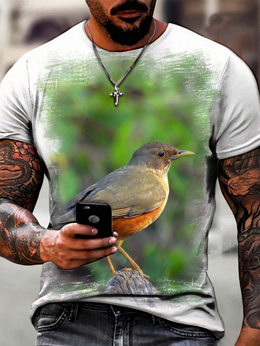 Men T-Shirts - 白色 - 查看 1