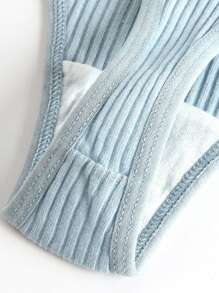 4 stuks/verpakking effen gekleurde teenslippers voor dames, zacht, ademend, hoge elasticiteit, comfortabele huidvriendelijke dagelijkse slijtage, extra brede tailleband met geribbelde, lage taille