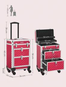 SONGMICS Makeup Bags - Red - View 6