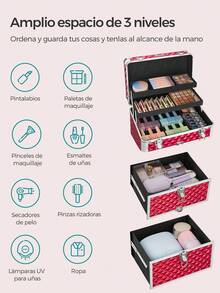 SONGMICS Makeup Bags - Red - View 4