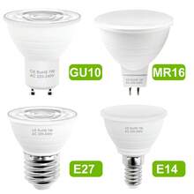 QNBDG 220v Led射燈燈泡gu10筒燈嵌燈燈泡e27 / E26室內gu5.3護眼節能射燈mr16玉米燈蠟燭e14辦公室廚房客廳臥室書房浴室家居裝飾照明smd2835暖白5w 6led - 5W(Warm white) - 查看 1