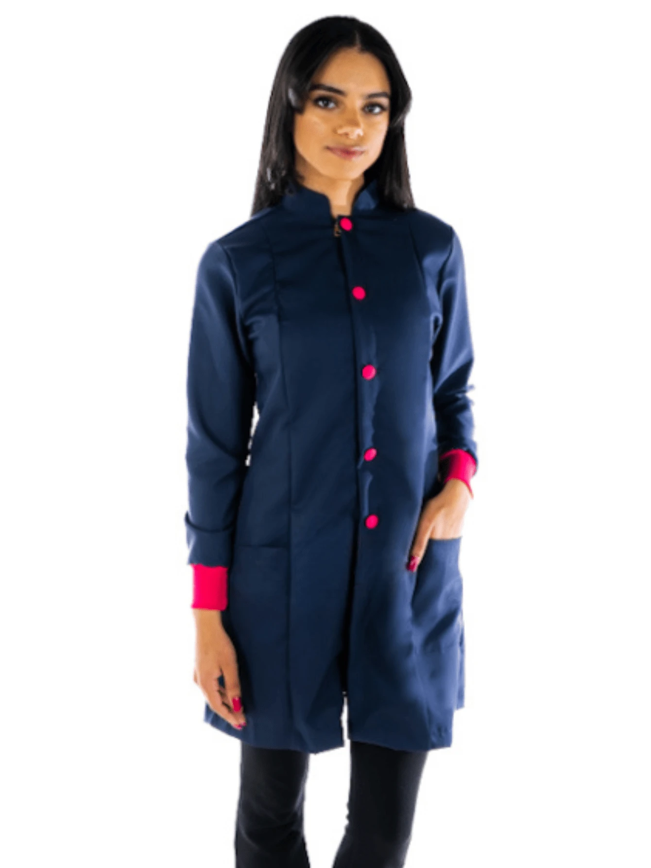 Women Coats - Màu xanh hải quân - Xem 1