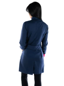 Women Coats - Màu xanh hải quân - Xem 2