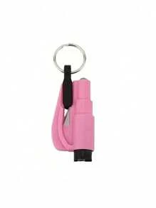 1pc 2-In-1 Emergency Cutter With Car Keychain, Hammer, Mini Fire Hammer, Escape Tool For Car Emergency, Window Breaker, Portable Rescue Tool Keyring, Emergency Hammer, Car Emergency Escape Device Window Breaker,Life-Saving Multifunctional Emergency Window Glass Breaker Tool - Easily Break Glass And Cut Seat Belts In Emergencies