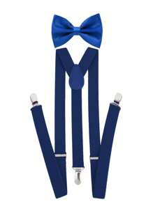 Men Suspenders - 藏蓝色 - 查看 4