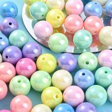 20入組16mm 彩色不透明丸型壓克力珠子,泡泡糖球珠,粗壯珠,塑料泡泡糖球珠,圓形空格珠,適用於diy珠寶製作 - 彩色 - 查看 9