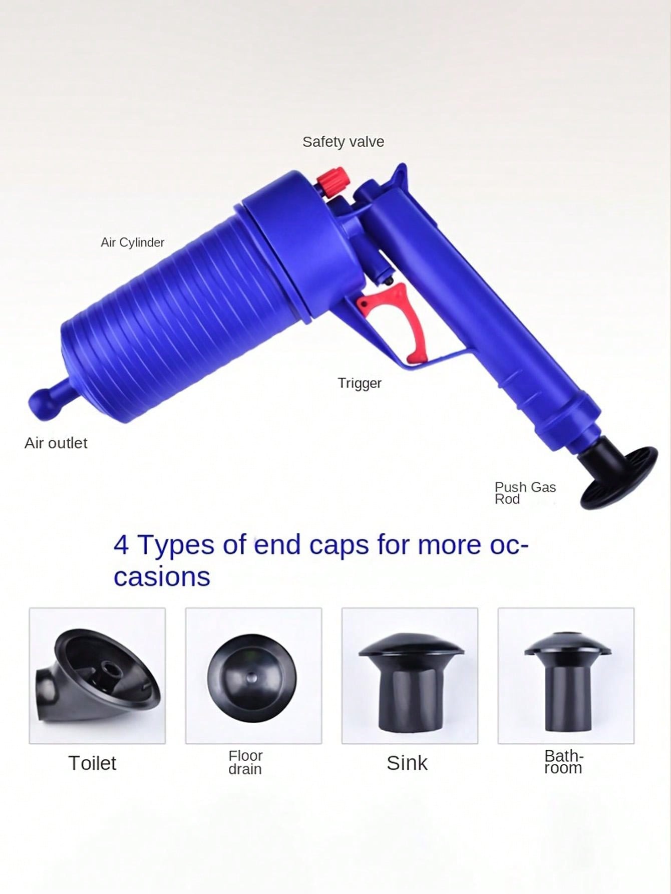 1pc Toilet Drain Blocker, One Shot, Hand Cranked Kitchen Toilet Pipe