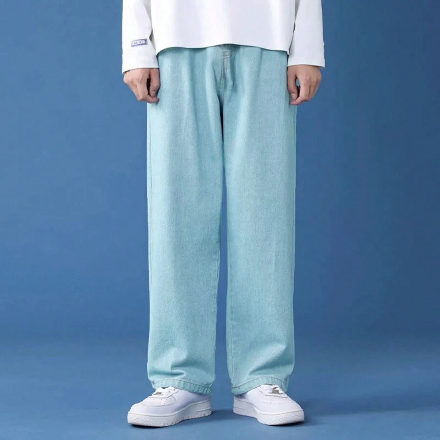 Men Jeans - 淺藍色 - 查看 1