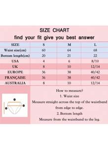 Yoga, pachet de 5 doamne, confortabile și respirabile, elasticitate ridicată, talie cu litere, talie joasă, tanga sport - Multicolor - Vizualizare 7