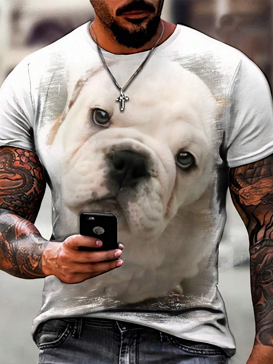 Men T-Shirts - 白色 - 查看 1