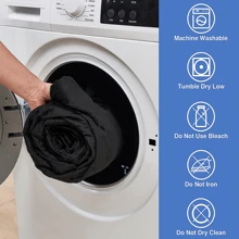 1pc Waterproof Bed Fitted Sheet, Soft & Noiseless & Dustproof Mattress Protector Cover For Single Double Bed (No Pillowcase) - Black - View 5