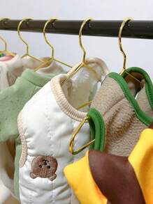 10pcs/Set Hangers, Gold Mini Hangers, Metal Small Hangers, Teddy Dogs, Cats, Puppets, Dolls, Pet Store Clothes Support