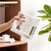 1pc Sealed Food Storage Container, Plastic Canister With Lockable Lid, For Organizing And Storing Dry Food In Kitchen, Pantry And Fridge - White - View 4