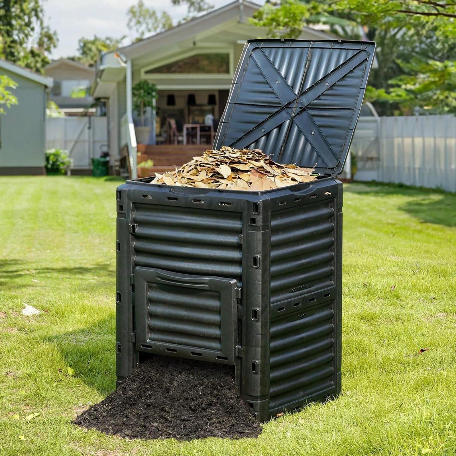 DC DICLASSE 80 Gal Garden Compost Bin Large Composter Barrel Household