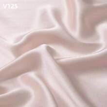 1 Meter Chinese Silk Soft Natural Mulberry Silk Solid Color Satin Fabric, Suitable For Pajamas, Wedding Dresses, Skirts, Robes, Lining, High-End Clothing Design, Bedding Pillowcase Fabric - Pink - View 4