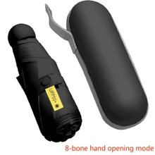 Lightweight Portable Capsule Umbrella, UV Protection, Mini 5-Fold Umbrella, Suitable For School, Office, Home, Travel, Heart Pattern For Boys, Summer Cooling, Beach, Travel,Spring Summer Picks,Brides Maid Gifts,Room,Bedroom Decor,Beach,Travel,For Men,For Women,Vacation - Dusty Pink - View 11