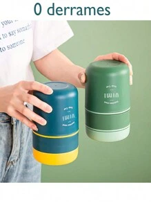 Lonchera Termica De Acero Inoxidable Con Capacidad De 710ml Lunch Incluye Cuchara - Verde - Ver 6