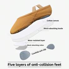 Wuyuan Ballerines Professionnelles En Toile Sans Cordon De Serrage