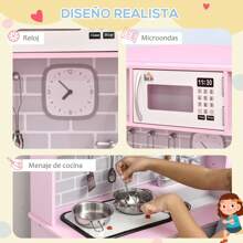 HOMCOM Kitchen Playsets - 粉色 - 查看 6