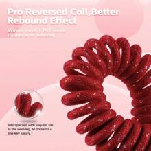 MAMBASNAKE C03 Braided Coiled Keyboard Cable, Pro Custom USB-C Double-Sleeved Aviator Cable For Gaming Keyboard, Type-C To USB-A With Detachable Metal Aviation Connect For Mechanical Keyboard - Red - View 5