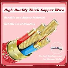 MAMBASNAKE C03 Braided Coiled Keyboard Cable, Pro Custom USB-C Double-Sleeved Aviator Cable For Gaming Keyboard, Type-C To USB-A With Detachable Metal Aviation Connect For Mechanical Keyboard - Red - View 8