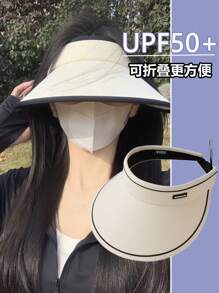 Summer Wide Brim Sun Hat For Women With Uv Protection, Breathable Outdoor Cycling Cap To Shield The Face And Block Sunlight Skull Skeleton - Empty Top - View 17