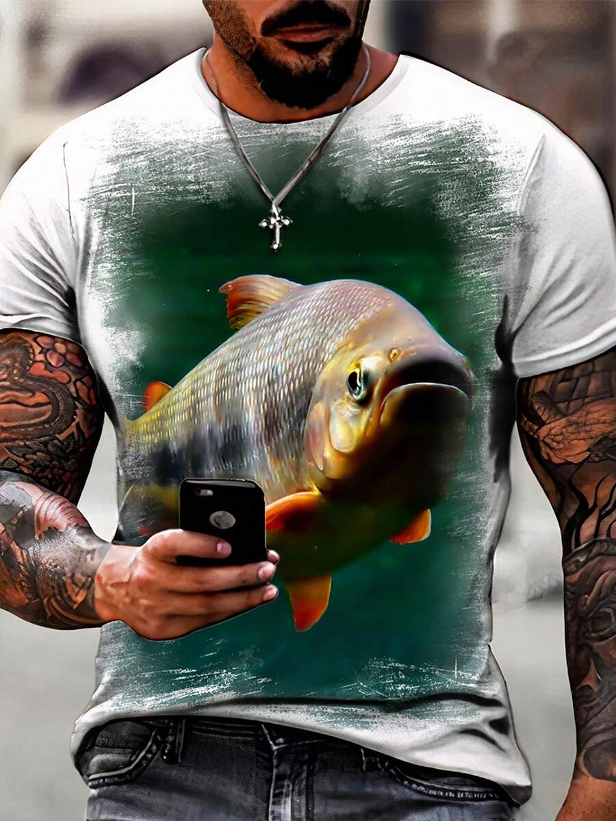 Men T-Shirts - 白色 - 查看 1