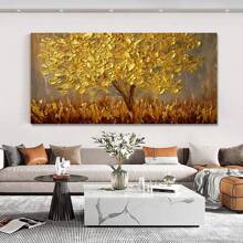 1pc Canvas Wall Art Painting Featuring Animal Horse Design. Suitable For Living Room, Dining Room, Foyer, Office, Kitchen, Bathroom Decoration. Frameless - Army Green - View 6