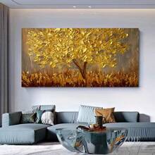 1pc Canvas Wall Art Painting Featuring Animal Horse Design. Suitable For Living Room, Dining Room, Foyer, Office, Kitchen, Bathroom Decoration. Frameless - Army Green - View 4