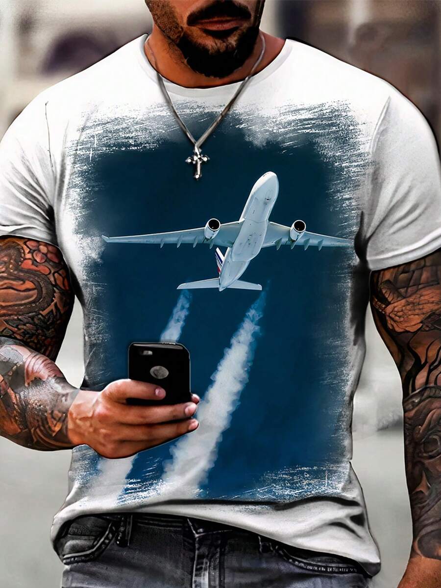 Men T-Shirts - 白色 - 查看 1