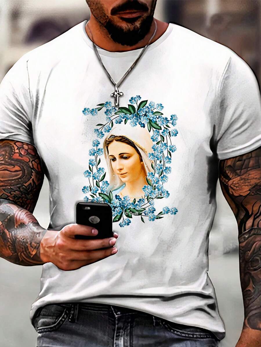 Men T-Shirts - 白色 - 查看 1