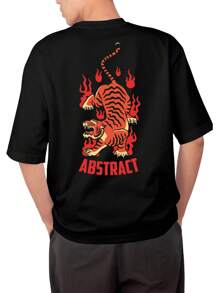 Men T-Shirts - 黑色 - 查看 1