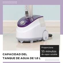 HOMCOM HOMCOM Plancha de Vapor con Depósito de 1.8L y Temperatura Ajustable a 11 Niveles tipo Centro de Planchado Vertical 1950W 21.5x30x150cm